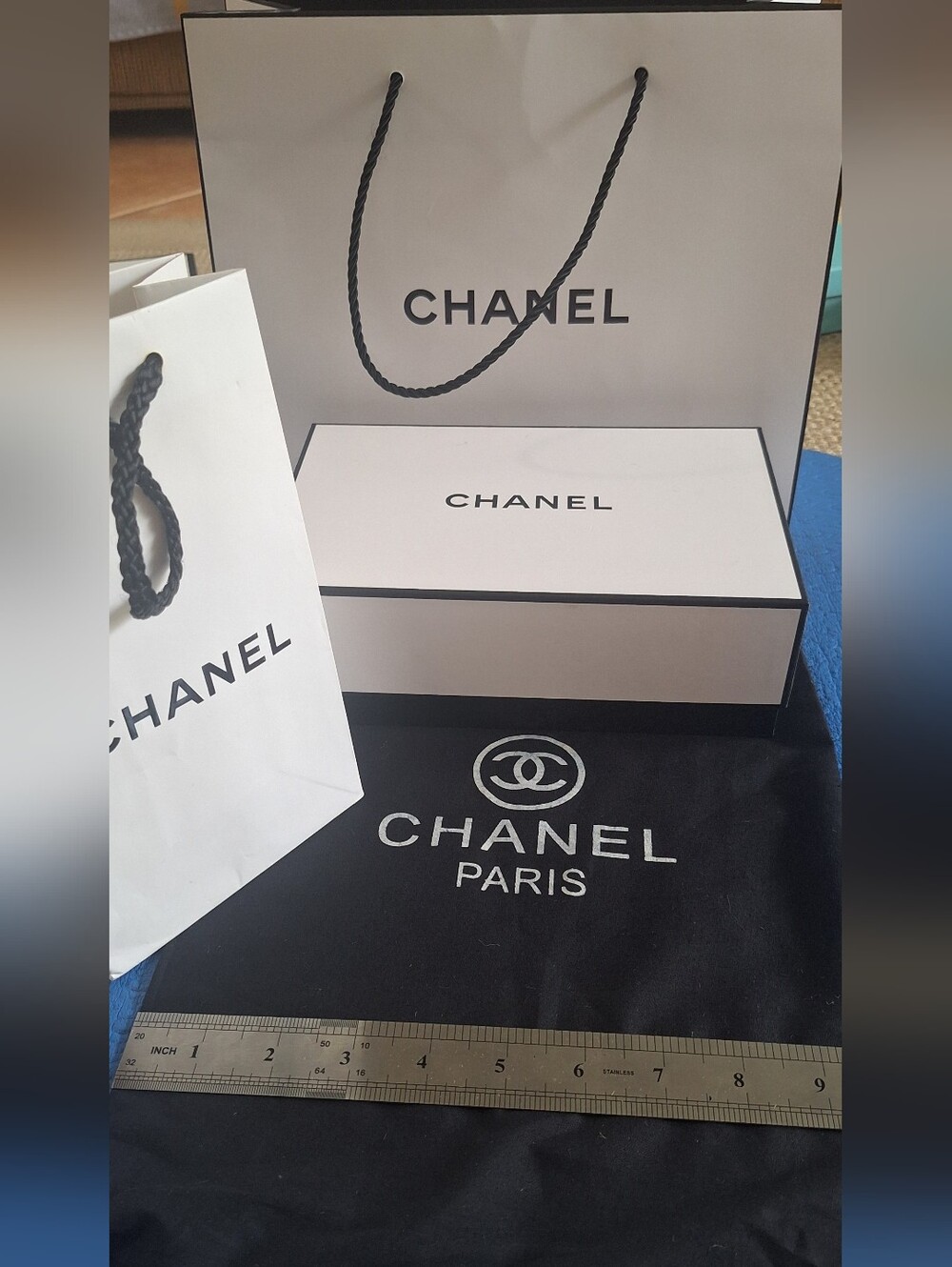 Chanel Empty Box, 2 Gift Bags 1 Dust Bag